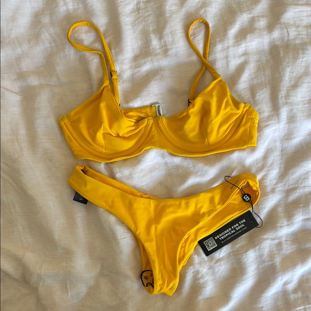 Blackbough Yellow Bikini Set